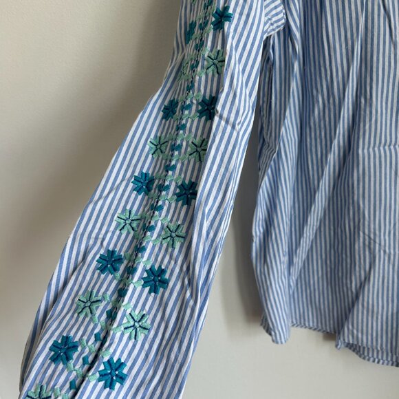 Vineyard Vines Striped Long Sleeve Tunic with Embroidery Size XXL - Picture 4 of 4